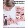 Electric Nail Drill Professional Kit: 45,000 RPM USB Rechargeable Efile