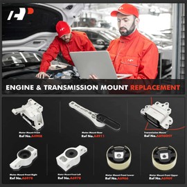 A-Premium 7PCS Engine Motor Mount and Transmission Mount Kit Compatible with Volkswagen Tiguan 2012 2013 2014 2015 2016, 2.0L, Automatic Transmission