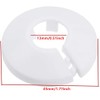 Wall Flange Cover Collars Plastic Radiator Pipe Collars, 4 Pieces,Water