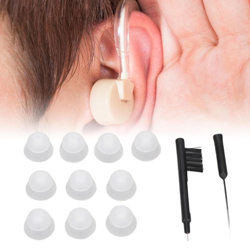 Silicone Hearing Amplifier Dome Earplug Set Professional Hearing Amplifier Cleaning