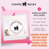 Yippee Daisy Acrylic Sign - Modern Acrylic Sign for Tabletop,