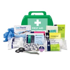 Lewis-Plast Small Premium BS8599-1 Compliant (Low Risk High Risk) First Aid Kit - These Kits Reflect the Changes in Both Workplace Practice and Risks - First Aid Kit For Injuries