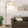 Nintiue Upgraded Modern Arc Dimmable Tall Standing Floor Lamp with