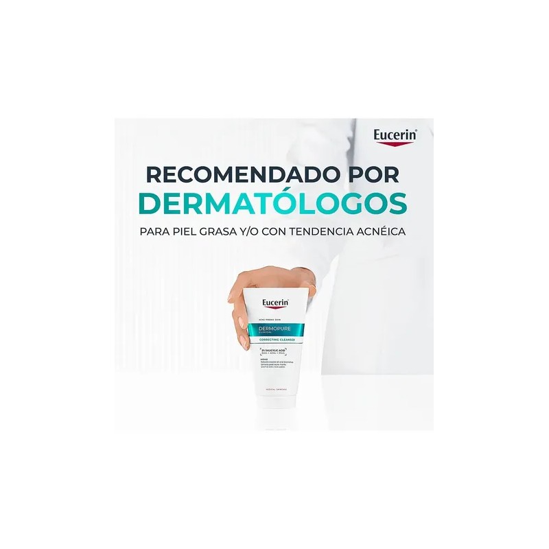 Eucerin DermoPure Triple Effect Crema Corporal, Piel Grasa e Imperfecciones,