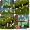Baiinjiene 42 Pcs Mini Resin Animals Dollhouse,Fairy House Garden,Micro Landscaping