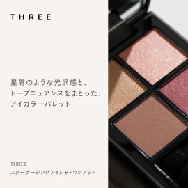 Three Eye Color Star Gauge Eye Shadow Wood Quad, 0.2 oz (6.7 g) 09 FLOWER SPACE