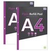 [ Set of 2 ] Plain A4 Refill Notepads Side