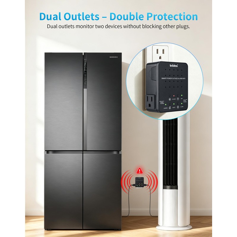 WiFi Power Failure Alarm – Briidea Freezer Power Outage Alarm
