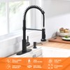 OWOFAN Kitchen Sink Faucet with Soap Dispenser Kitchen Faucet with