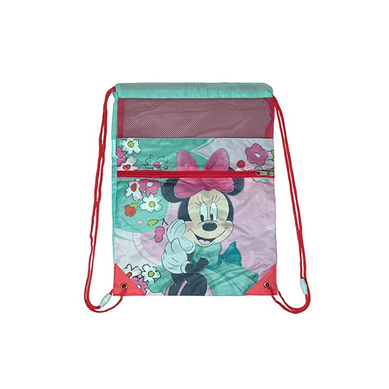cartoon Kids Bag, Drawstring Bag, Front Pocket, School Backpack, Gym,
