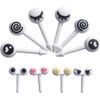 White Cute Mini Food Fruit Picks Kid Forks Bento Lunch