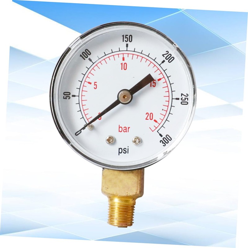 TEHAUX 2pcs Psi Npt Pressure Gauge High Compressor Gauge Compact