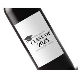 Custom Graduation Wine Label | Unique Gift for Graduate | Champagne Label | Bachelor's Degree | Class Of 2023 | Gift for Graduating Daughter