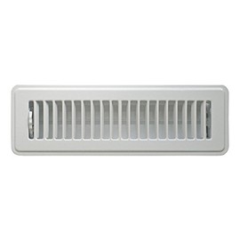 Rocky Mountain Goods Floor Register 2x10 - Heavy Duty Walkable Register - Premium Finish - Easy Adjust air Supply Lever - All Steel Construction 2 inch by 10 Inch Floor Vent (White)