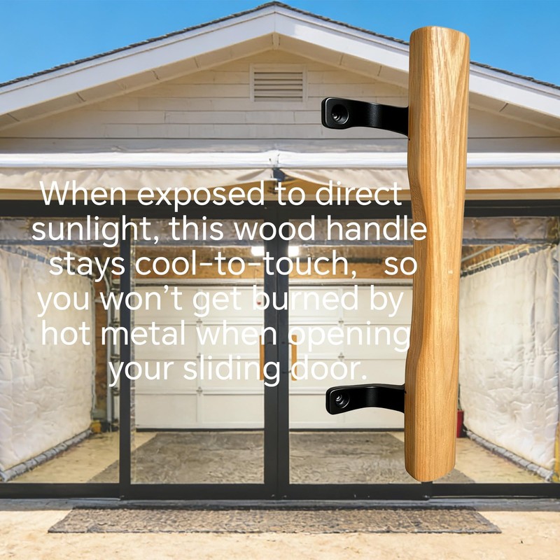 Sliding Door Wood Pull, Easy Installation,6-5/8 in, Single