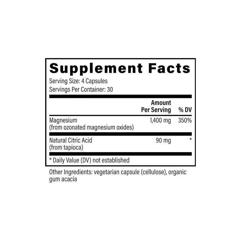 Suplemento Nutricional Global Healing Oxy Powder 120 Cápsulas Magnesio