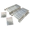 Fence Panel Security Bracket Set (20 Pack) Galvanized Steel Post