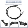 X AUTOHAUX 1 Set 120cm 47.24" Motorcycle Braided Brake Clutch