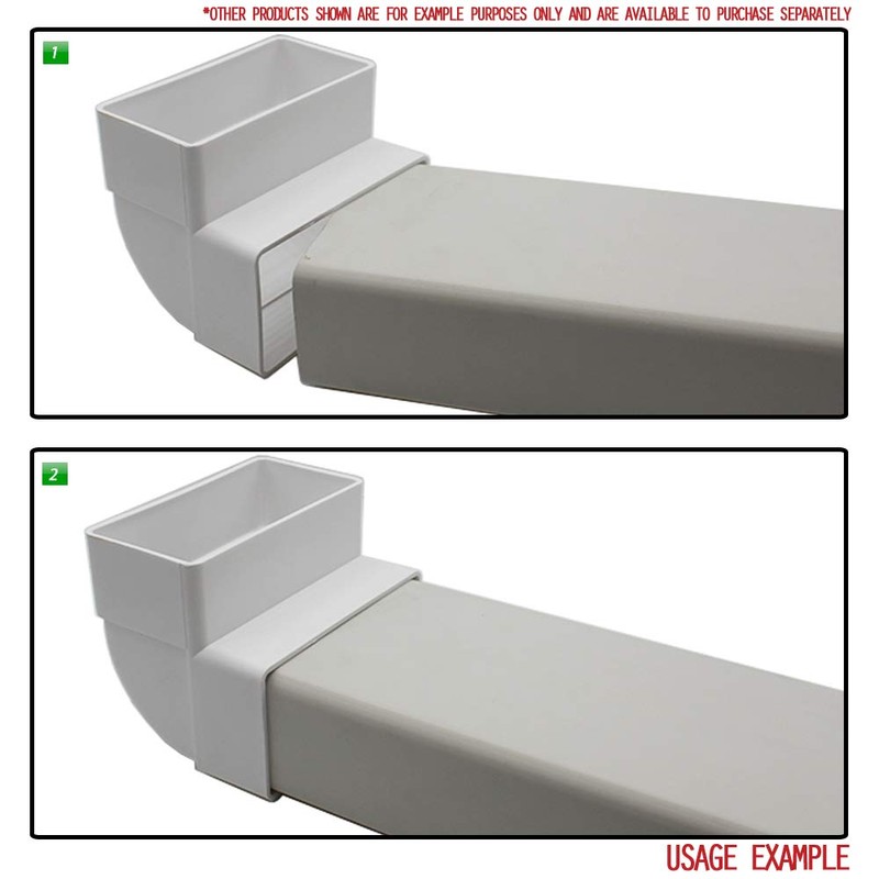 Kair 90 Degree Vertical Elbow Bend 110mm x 54mm -