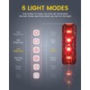 RAVEMEN TR250 Tail Light, Bicycle, Rear Light, 3 Mounting Methods,