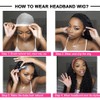 Smoothair Headband Wig Human Hair Kinky Curly Headband Wig 20