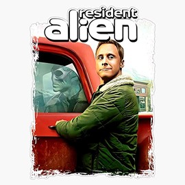Magnet Resident Alien Series Magnetic Vinyl Sticker 5"