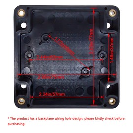 LeMotech ABS Plastic Electrical Project Case Power Junction Box, Project Box 3.29"x3.19"x2.2"