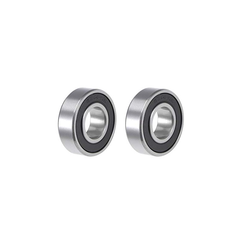 sourcing map 6202-2RS Deep Groove Ball Bearing 15x35x11mm Double Sealed