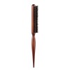 Frcolor Bristle Hair Brush Toupee Brush with Wooden Handle Teasing