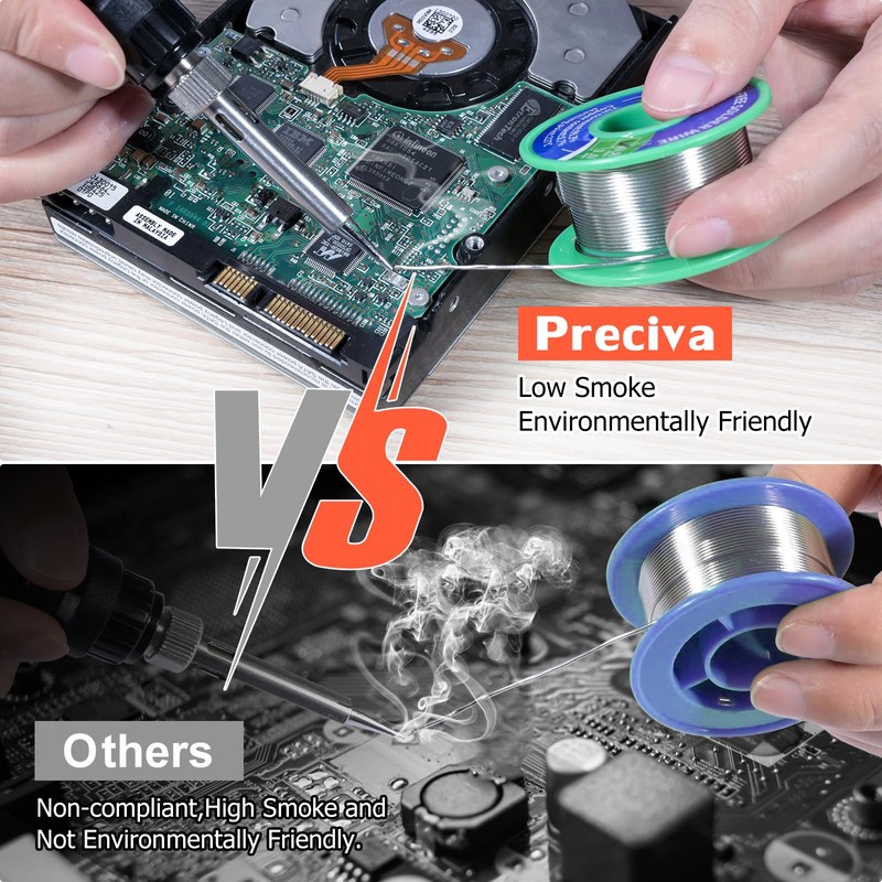 Preciva 927II Digital Soldering Station Kit, 60W High Power with