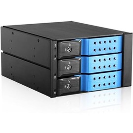 ISTAR BPN-DE230HD-BLUE Trayless 2X 5.25 to 3X 3.5 12Gb/s HDD Hot-swap Rack
