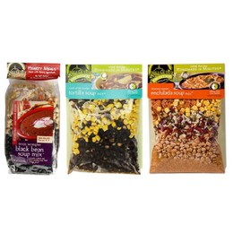 Frontier Soups 100% Natural Southwest Soup Mix 3 Flavor Variety Bundle: (1) TX Wrangler Black Bean, (1) Arizona Sunset Enchilada, and (1) South of the Border Tortilla, 4.5-15 Oz. Ea.
