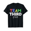 Team Third Grade Shirt 3rd Grade Boy Girl Back To