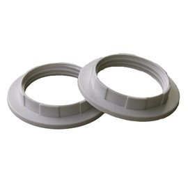 E26 E27 Lamp Shade Collar Rings,JNXQWE Light Socket Ring,E26 E27 Lock Socket Replacement Adapter Ring with Inner Diameter of 1.57 Inches（40MM）, Retainer Rings for Light Fixture (4, White)