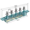 uxcell MQ205 AC 250V 4 Amp 5 Pushbutton Piano Type