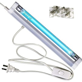 COOSPIDER U/V/C Light Lamp, Length 185nm with 253.7nm Bulb, 5ft Cord and Plug 110V (6W Ozone Lamp)