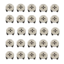 Pack of 25 Furniture Connectors Eccentric Cam Lock Fittings Wardrobe Drawer Cabinet Furniture Panel Connector