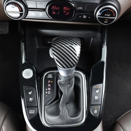 Amzcar ABS Shift Gear Cover for Kia Soul 2020-2025 Accessories, Anti-Scratch Design & Perfect Fit Trim Enhancement (Carbon Fiber Pattern)