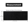 HOMBYS 450 GSM Extra Thick 3x15 ft Black Carpet Runner