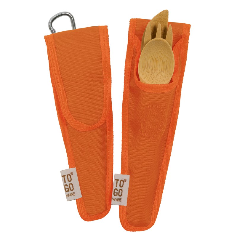 TO GO WARE Kids Repeat Bamboo Utensil Set - Orange