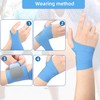 Ultra Thin Wrist Compression Band [2 PCS] Slim and Colorful