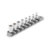 TEKTON 1/4 Inch Drive External Star Socket Set with Rail,