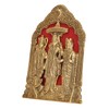 DreamKraft Antique White Metal Lord Ram Darbar Idol for Home