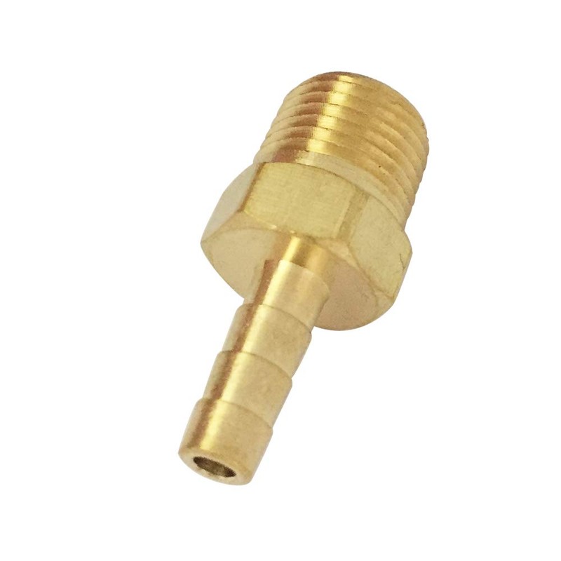 Metalwork 1/8" Barb to 1/4" Male NPT Adapter Brass Hose