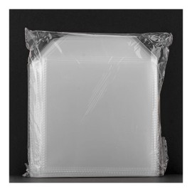 Premium Quality 100 Micron CD Sleeve With Flap Dragontrading® Pack of 25)