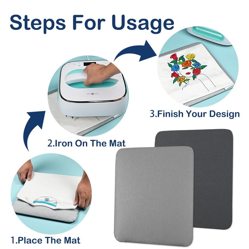 HTVRONT Heat Press Mat Compatible with Cricut Cutting Machine, Heat