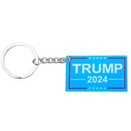 Trump Keychain Accessories Trump Merchandise 2024 for Women Men Trump Fan Gifts for Dad Mom Trump Supporter Gifts for Friend Daughter Son Birthday Christmas Gifts for Trump Fans