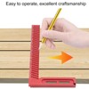 Hole Scribing Ruler Aluminium Alloy Woodworking Right Angle Ruler 45