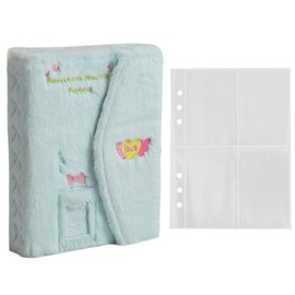seimeinoki Trading Card Case, A5, Collect Book, Card File, 6 Holes, Binder Type, 3 Inch Photos, 160 Pieces Album, Large Capacity, Pashing Goods, Convenient to Carry, Fluffy Fabric, Storage File,