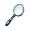 Magnifying Glass 75 mm with 4x Magnification Black Shockproof Non-Slip